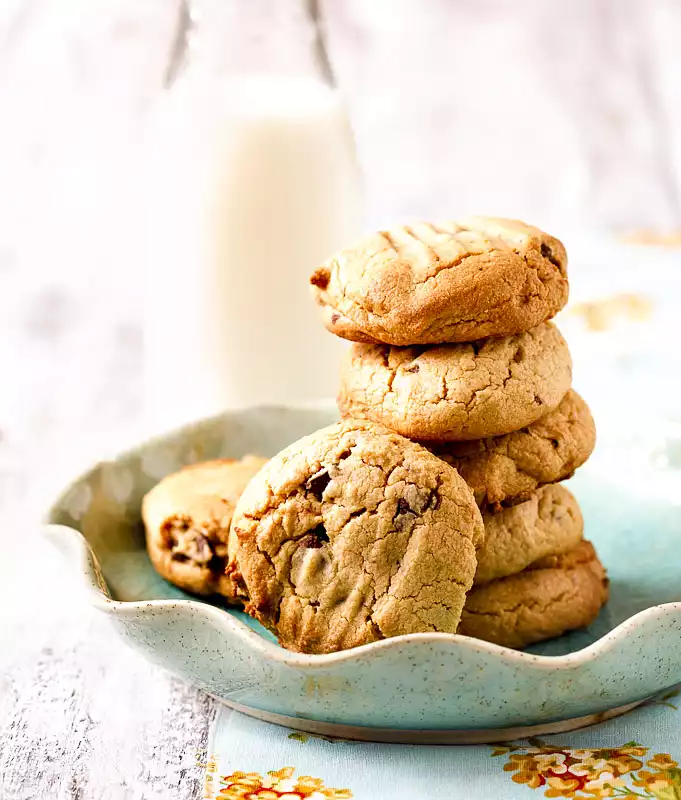 Chocolate Chip Peanut Butter and Honey Cookies