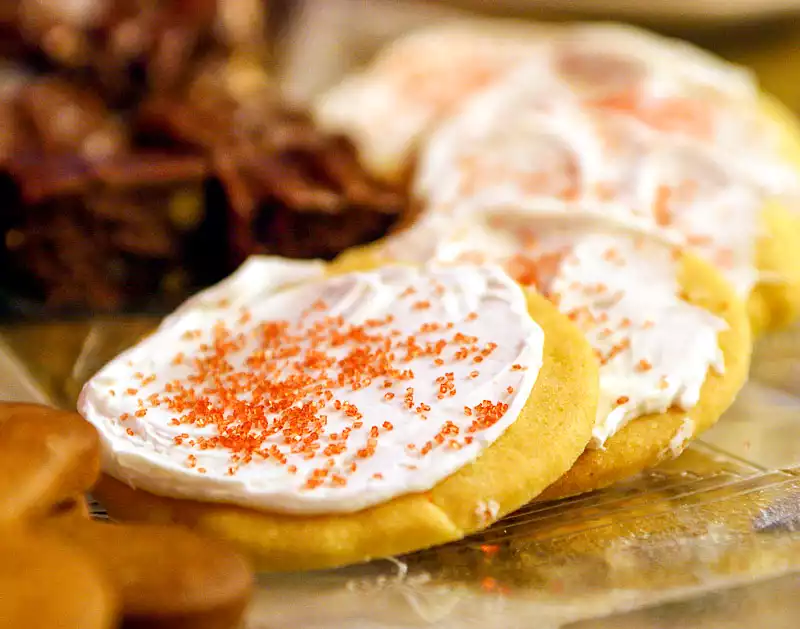 Mom's Sugar Cookies with Cream Cheese Frosting