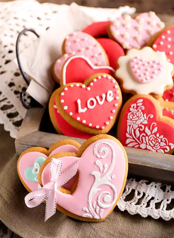 Beautiful Heart Sugar Cookies