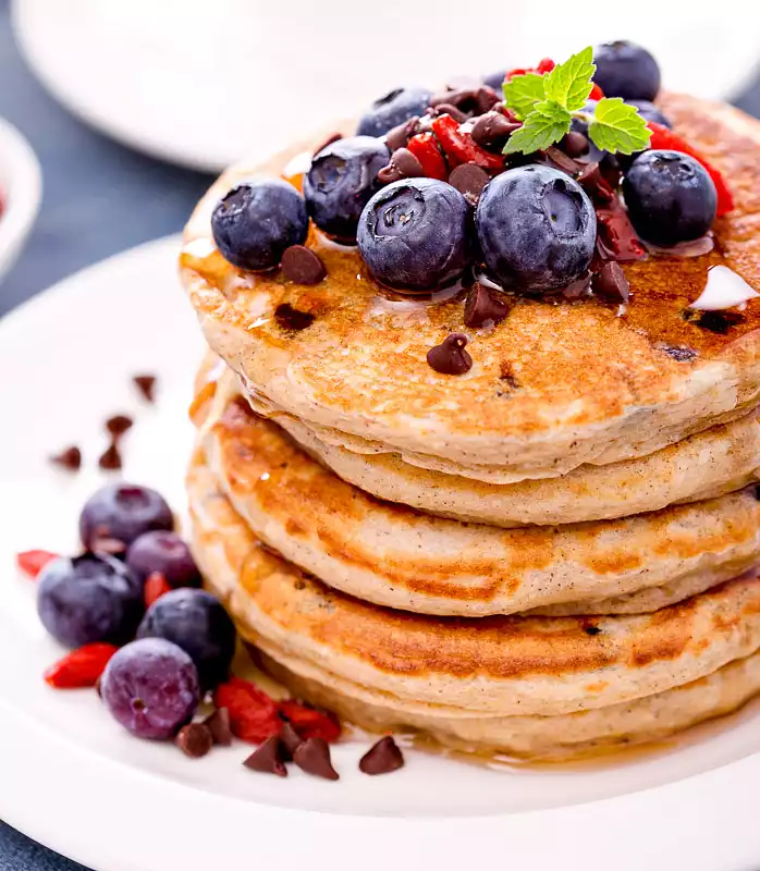 Healthy Whole Wheat Pancakes for One