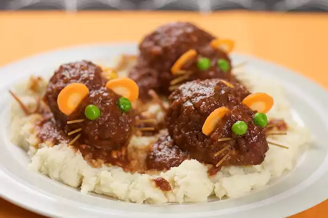 Baked Bloody Rats-Halloween Meatloaf