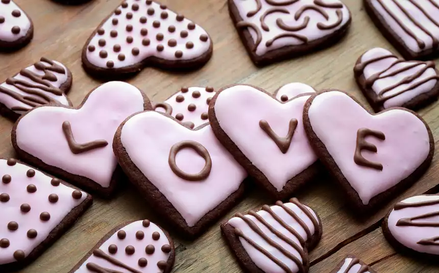 Cocoa Cookie Hearts