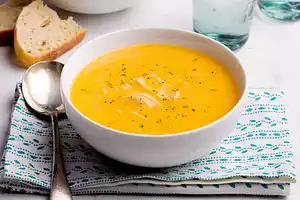 Pumpkin Soup with Coconut and Ginger