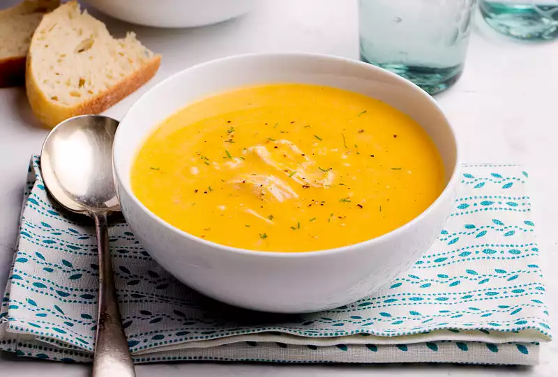 Pumpkin Soup with Coconut and Ginger