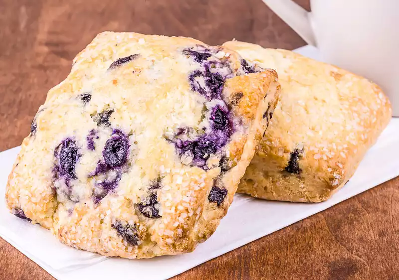 Blueberry Oatmeal Drop Biscuits