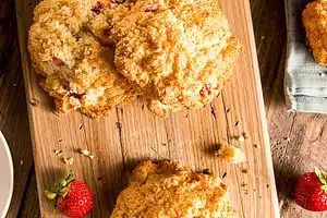 Kate's Strawberry Biscuits