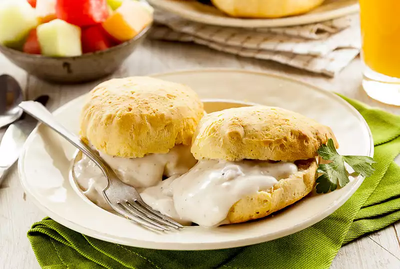 Awesome Breakfast Biscuits and Sausage Gravy