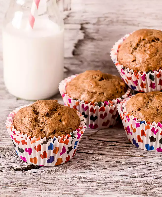Rainbow Blossom's Vegan Banana Muffins