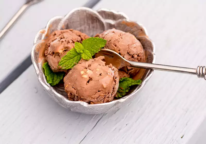 Superb Chocolate Hazelnut Ice Cream