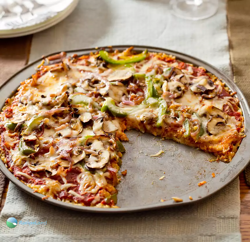 Pizza with Rice Crust (Gluten-free)