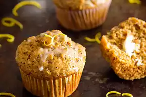 Amazing Lemon Poppyseed Muffins with Lemon Glaze