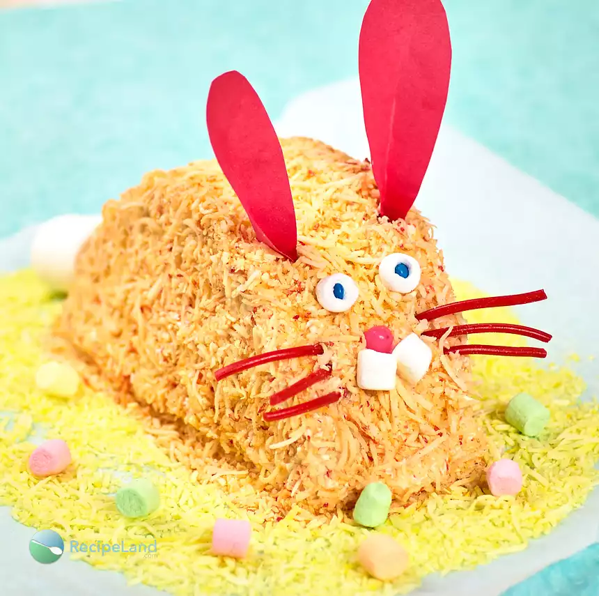 Easter Pink Easy Bunny Cake