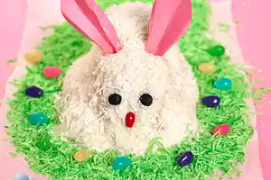 White Easter Bunny Cake