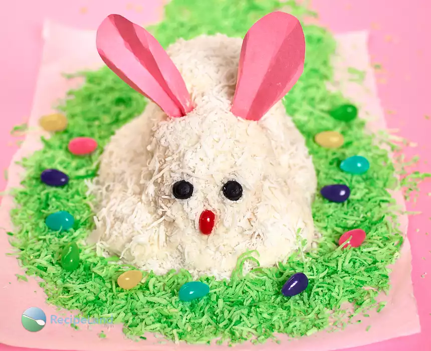 White Easter Bunny Cake