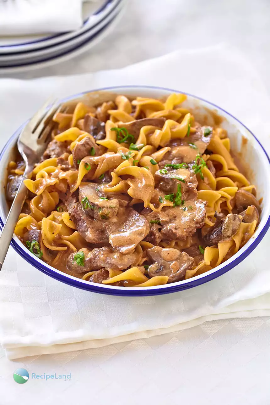 Easy Beef Stroganoff For Two