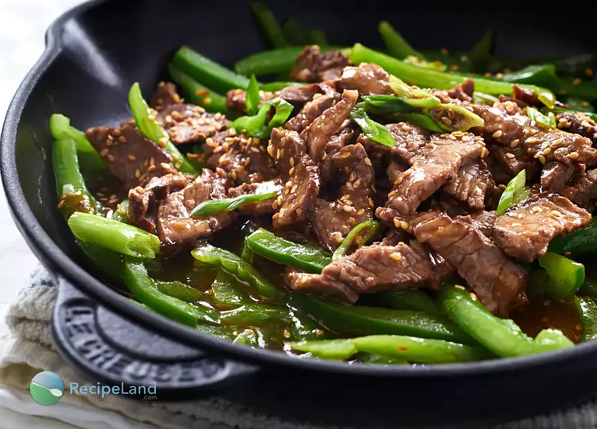 Honey-Soy Steak Strips Over Rice for Two