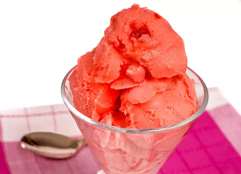 Creamy Cranberry Sherbet