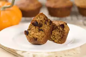 Whole Wheat Pumpkin Chocolate Chip Muffins