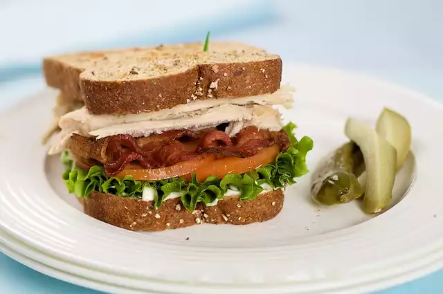 Leftover Turkey Club Sandwich