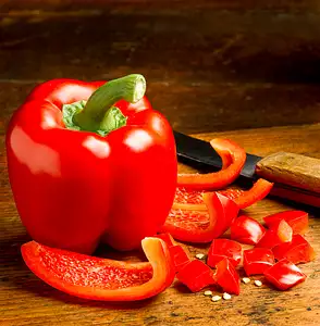 sweet red bell peppers