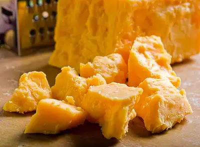 cheddar cheese, very old, sharp