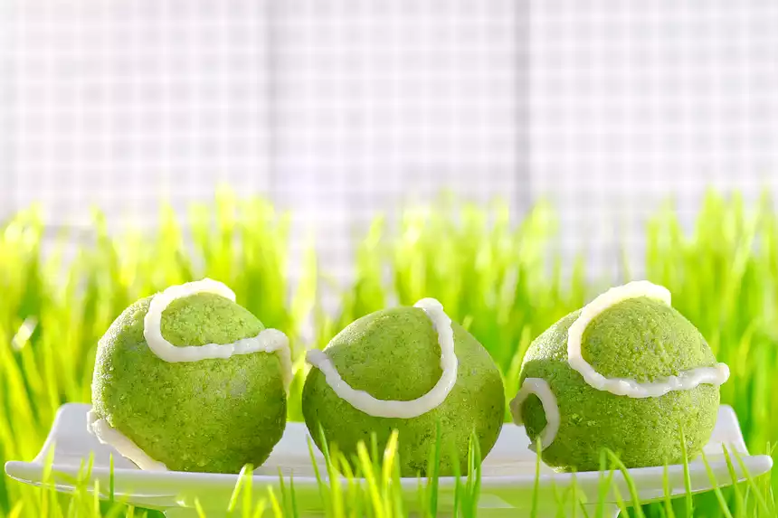 Tennis Ball Spinach Cakes