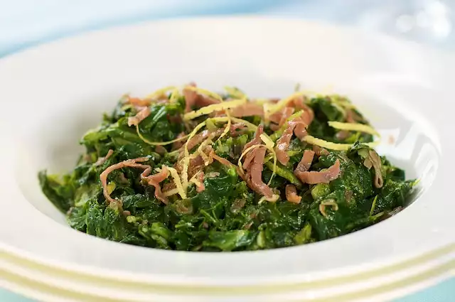 Southern Living Quick Collards with Prosciutto
