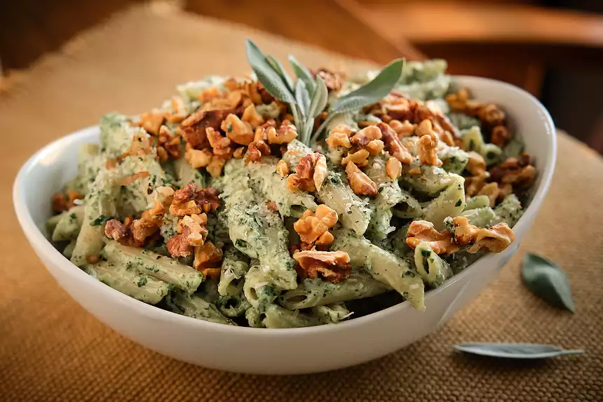 Sage and Walnut Pesto Pasta