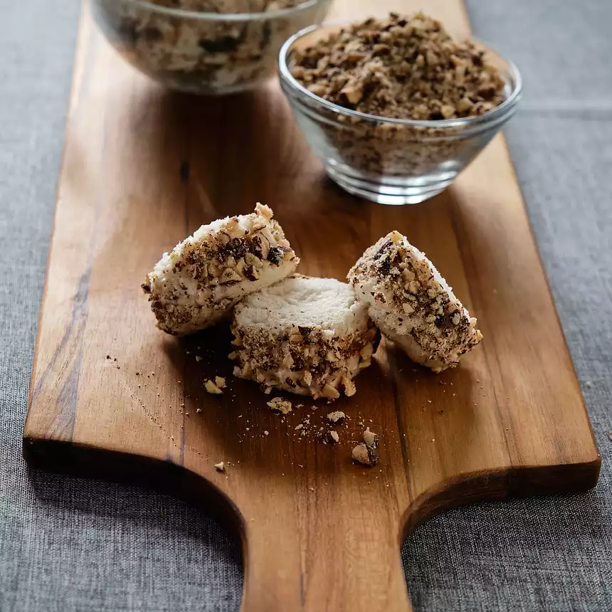 Chicken Salad Tea Sandwiches with Smoked Almonds