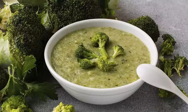 Keto Broccoli Lemon Parmesan Soup Recipe