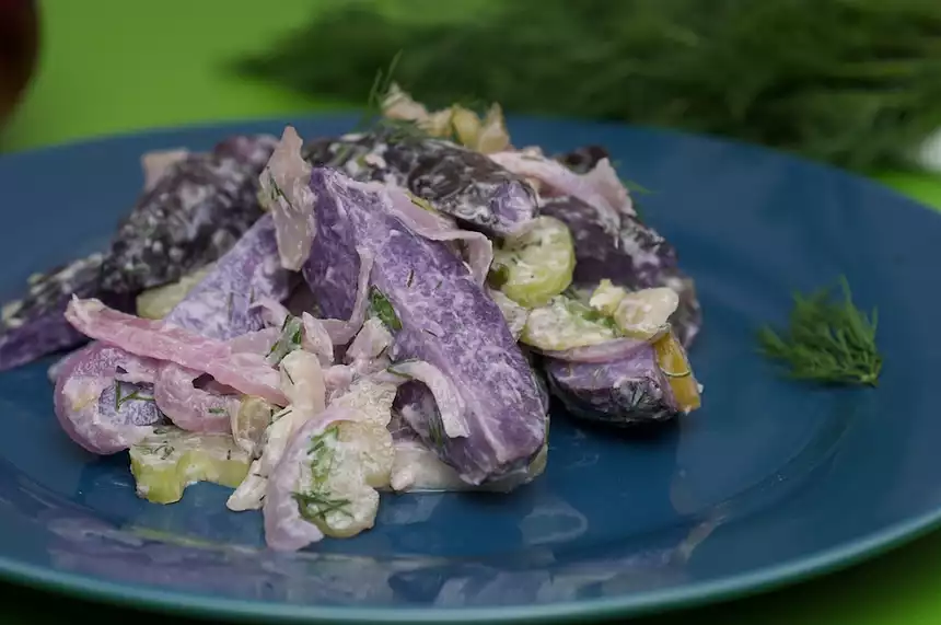 Purple Potato Salad