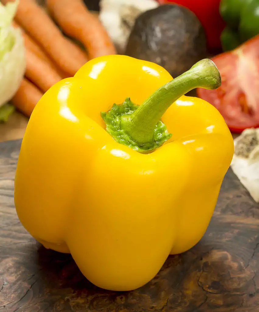 sweet yellow bell peppers