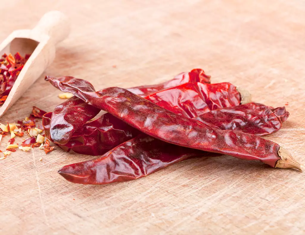 red hot chili pepper, dried
