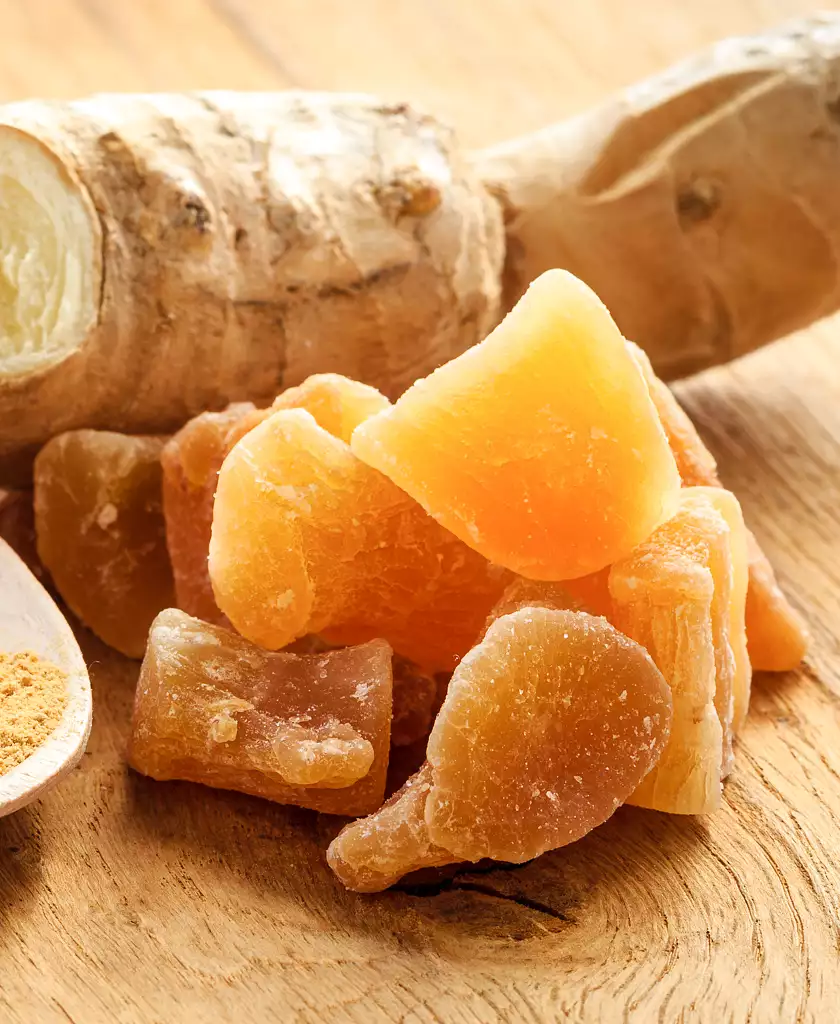 crystallized ginger (candied)