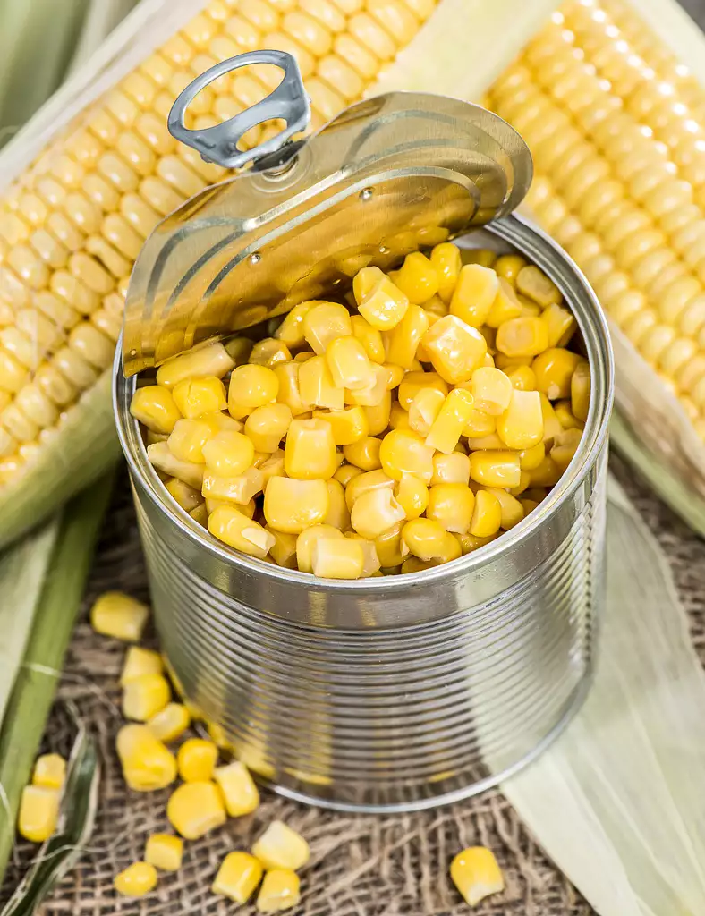 corn kernels, canned