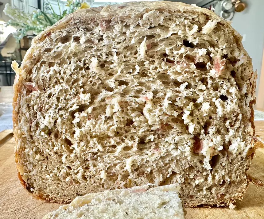 Bread Machine Pepperoni, Olive, and Oregano Pizza Bread