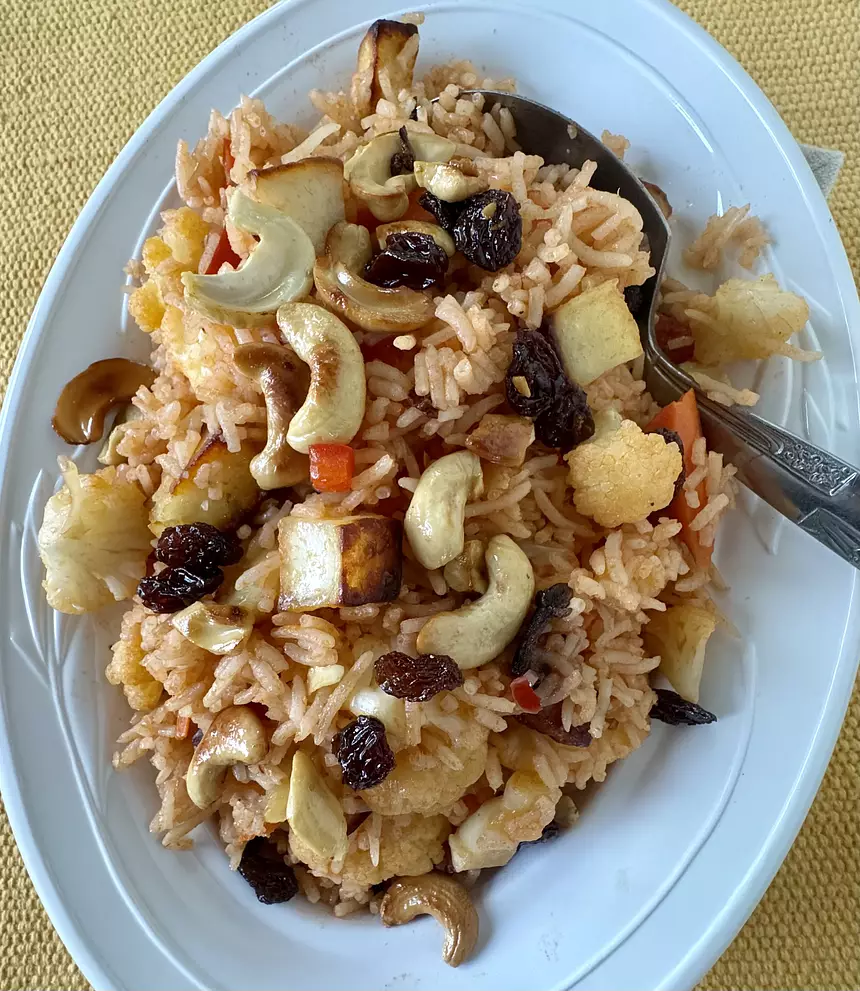 Paneer Basmati Pilaf--Paneer Pulao