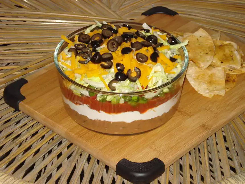 Seven Layer Taco Dip - Superbowl