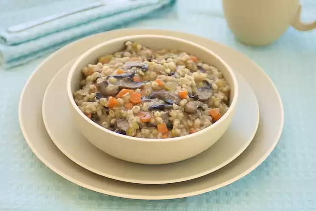 Barley Mushroom Soup (Vegan)