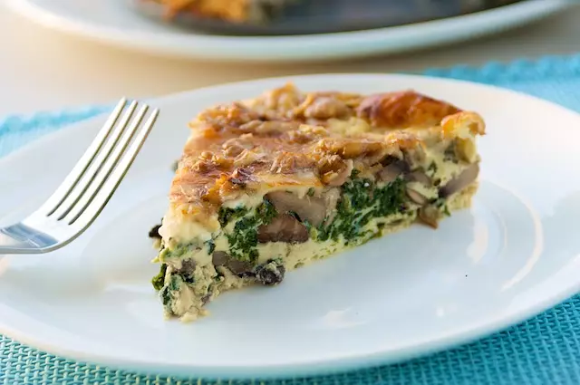 Crustless Spinach And Mushrooms Quiche Recipe 7527