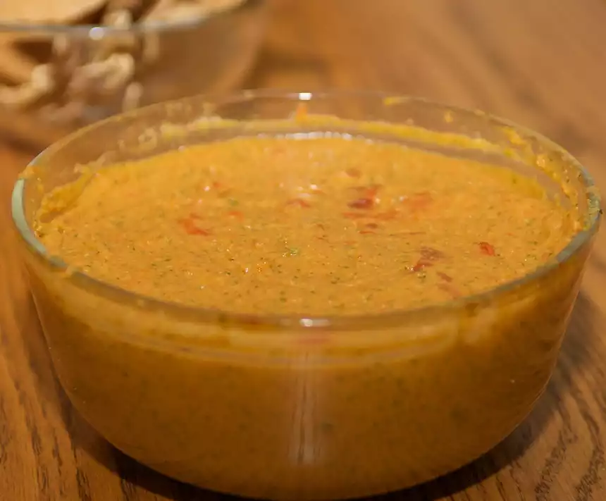 Roasted Bell Pepper and Bean Dip