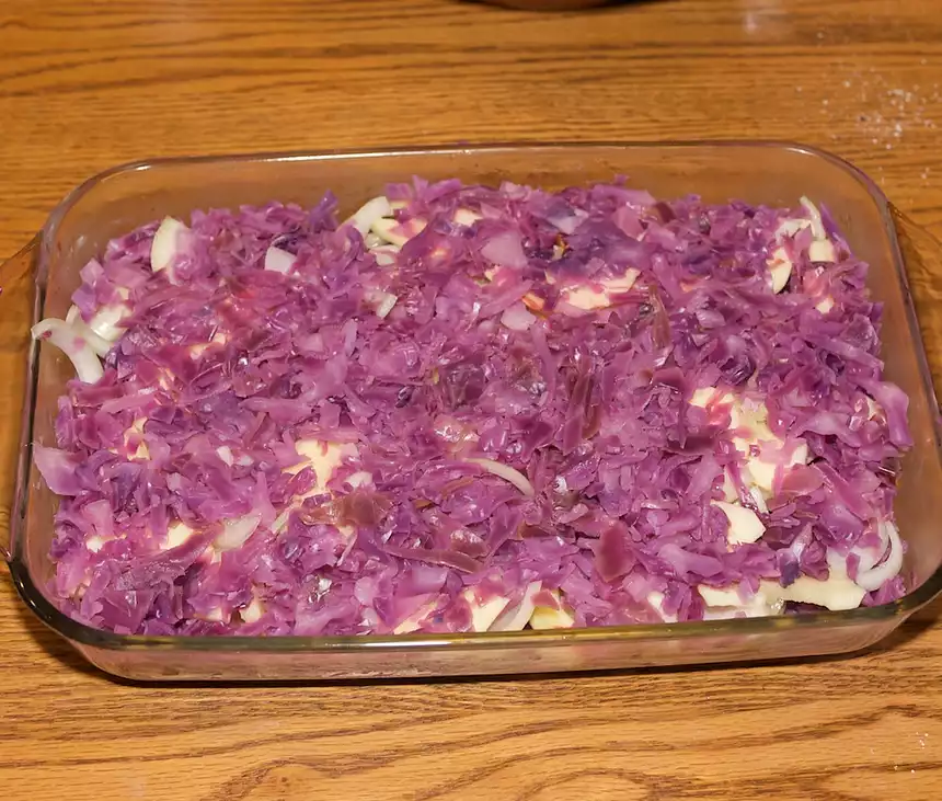 Baked Red Cabbage with Apples