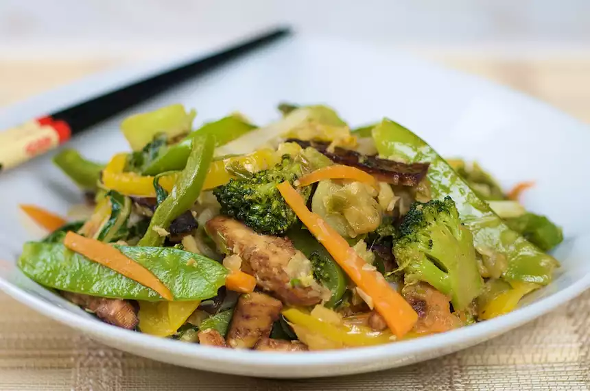 Wok-Sauteed Tofu and Vegetables