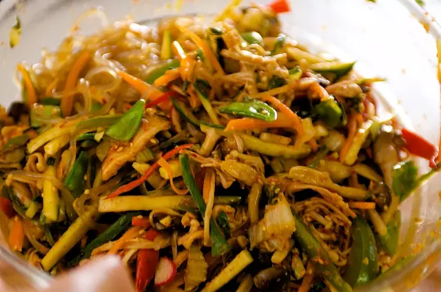 Spicy Korean Noodles With Wild Mushrooms Recipe