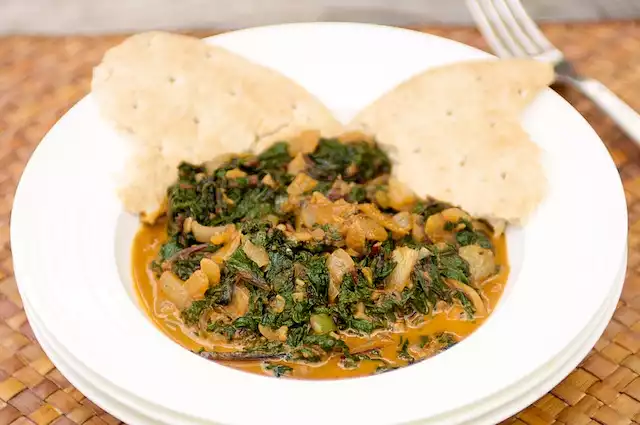 Beet Greens with Indian Spices