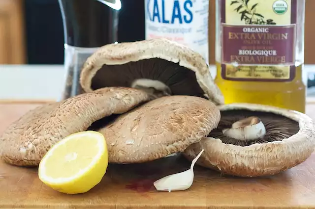 Grilled Marinated Portobello Mushroom Burgers