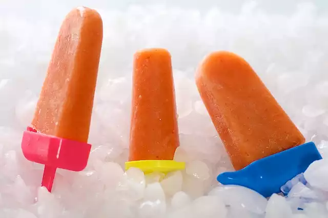 Peach Ginger Popsicles 