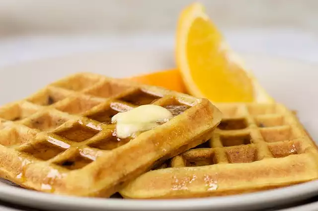 Snow Day Choco Chip Waffles