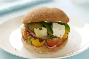 Greek Salad Sandwich