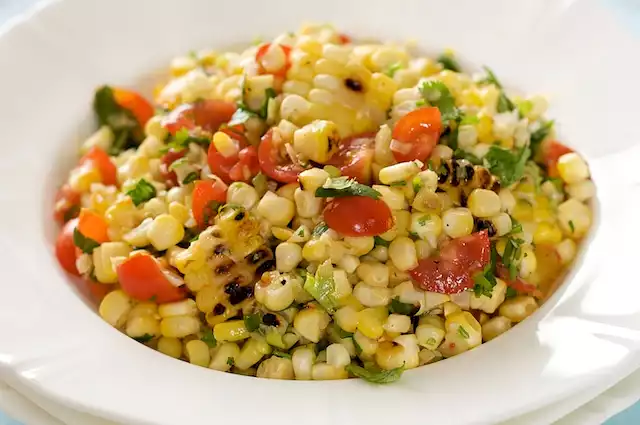 Grilled Corn and Cherry Tomato Salsa
